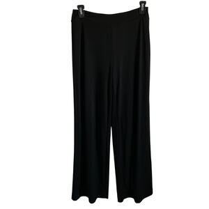 Boston Proper Black Wide Leg Pants with Built In Shorts - Size Small